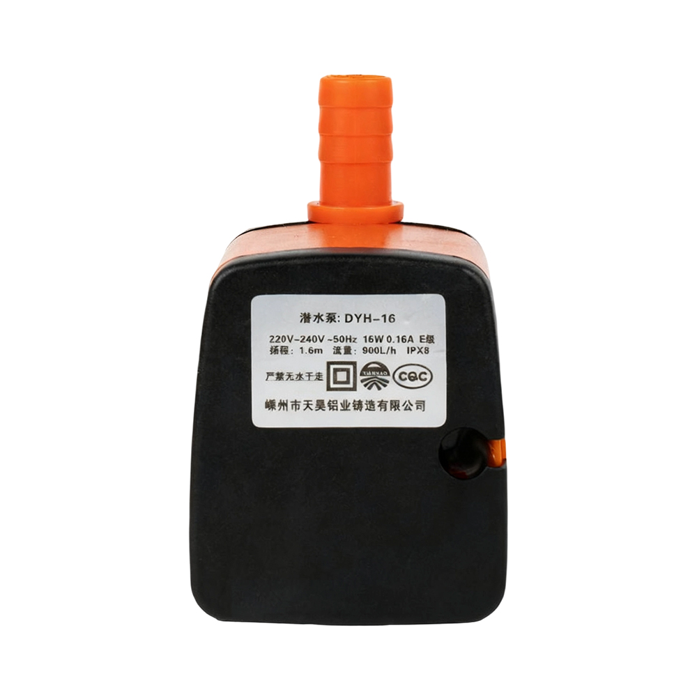 DYH-16 Hoge kop harsafdichting Aangroeiwerende 16W koelventilator waterpomp